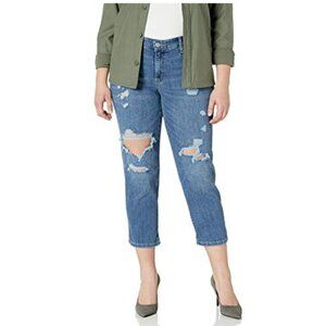 LEVI'S Boyfriend Jeans Distressed Ripped Stretch
